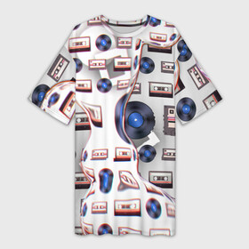 Платье-футболка 3D с принтом дискотека 80 в Белгороде,  |  | 2000 | 80 | 90 | винил | группа | дискотека | кассета | кино | концерт | магнитофон | мама | музыка | папа | пластинка | проигрыватель | стадион