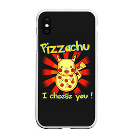 Чехол для iPhone XS Max матовый с принтом Пиццачу в Белгороде, Силикон | Область печати: задняя сторона чехла, без боковых панелей | Тематика изображения на принте: anime | pikachu | pizza | pokemon | poket monster | poketmon | аниме | анимэ | карманные монстры | пикачу | пицца | покемон