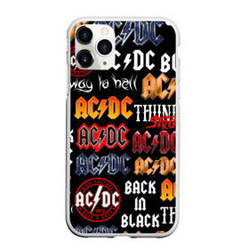 Чехол для iPhone 11 Pro матовый с принтом AC DC LOGOBOMBING  в Белгороде, Силикон |  | ac dc | angus young. | back in black | brian johnson | hells bells | highway to hell | rock | thunderstruck | tnt | ангус янг | брайан джонсон | группа | музыка | рок | эйси диси