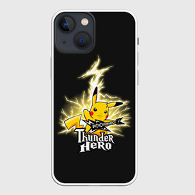 Чехол для iPhone 13 mini с принтом Герой грома в Белгороде,  |  | anime | pikachu | pokemon | poket monster | poketmon | аниме | анимэ | карманные монстры | пикачу | покемон