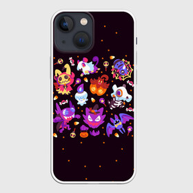 Чехол для iPhone 13 mini с принтом Покемоны на Хэллоуин в Белгороде,  |  | anime | halloween | pokemon | poket monster | poketmon | аниме | анимэ | карманные монстры | покемон | хэллоуин