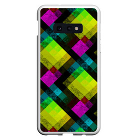 Чехол для Samsung S10E с принтом Абстрактный разноцветный узор  в Белгороде, Силикон | Область печати: задняя сторона чехла, без боковых панелей | Тематика изображения на принте: абстрактный | геометрический | желтый | зеленый | молодежный | мраморный | разноцветный | современный | черный