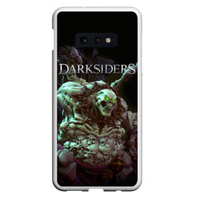 Чехол для Samsung S10E с принтом Гнев Войны | Darksiders (Z) в Белгороде, Силикон | Область печати: задняя сторона чехла, без боковых панелей | darksiders | darksiders 2 | darksiders 3 | ulthane | wrath of war | всадник апокалипсиса | гнев войны | обугленный совет | руина | ультэйн