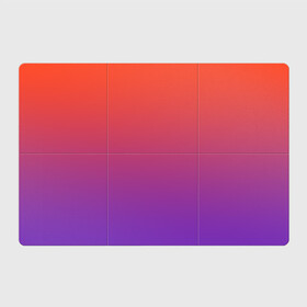 Магнитный плакат 3Х2 с принтом Оранжевый и Фиолетовый в Белгороде, Полимерный материал с магнитным слоем | 6 деталей размером 9*9 см | градиент | красный | оранжевый | перелив | переход | рассвет | синий | фиолетовый | цвета