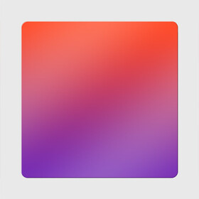 Магнит виниловый Квадрат с принтом Оранжевый и Фиолетовый в Белгороде, полимерный материал с магнитным слоем | размер 9*9 см, закругленные углы | градиент | красный | оранжевый | перелив | переход | рассвет | синий | фиолетовый | цвета