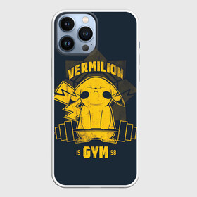 Чехол для iPhone 13 Pro Max с принтом Vermilion gym в Белгороде,  |  | Тематика изображения на принте: anime | pokemon | poket monster | poketmon | аниме | анимэ | вермилион | карманные монстры | покемон | спорт | спортзал | спортсменам