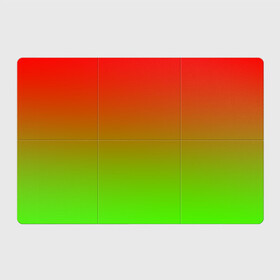 Магнитный плакат 3Х2 с принтом Градиент Яблоко в Белгороде, Полимерный материал с магнитным слоем | 6 деталей размером 9*9 см | градиент | желтый | зеленый | красный | перелив | переход | фрукты | цвета | яблоко