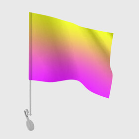 Флаг для автомобиля с принтом Яркий рассвет в Белгороде, 100% полиэстер | Размер: 30*21 см | градиент | желтый | перелив | переход | рассвет | розовый | сереневый | сиреневый | солнце | феолетовый | фиолетовый | цвета | яркий