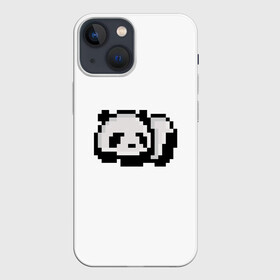 Чехол для iPhone 13 mini с принтом Панда в Белгороде,  |  | art | pixel | pixelart | милаха | милая панда | панда | панда пиксель арт | пиксели | пиксель | пиксельарт | спящая панда