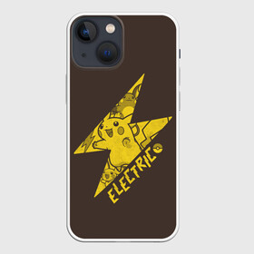 Чехол для iPhone 13 mini с принтом Электрические покемоны в Белгороде,  |  | anime | pikachu | pokemon | poket monster | poketmon | аниме | анимэ | карманные монстры | пикачу | покемон