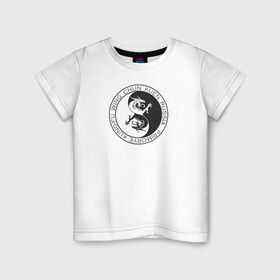 Детская футболка хлопок с принтом Клуб 5 Зверей в Белгороде, 100% хлопок | круглый вырез горловины, полуприлегающий силуэт, длина до линии бедер | вин чун | вин чун куэн | китайский дракон | кунг фу | ушу