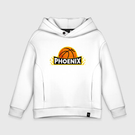 Детское худи Oversize хлопок с принтом Phoenix Basketball в Белгороде, френч-терри — 70% хлопок, 30% полиэстер. Мягкий теплый начес внутри —100% хлопок | боковые карманы, эластичные манжеты и нижняя кромка, капюшон на магнитной кнопке | basketball | mvp | nba | phoenix | sport | streetball | suns | аризона | баскетбол | игра | крис пол | мяч | нба | санс | спорт | стритбол | тренер | финикс | чемпион