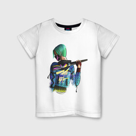 Детская футболка хлопок с принтом Трюкач Dead by Daylight в Белгороде, 100% хлопок | круглый вырез горловины, полуприлегающий силуэт, длина до линии бедер | ji woon hak | the killer | the trickster | трюкач | хак чиун