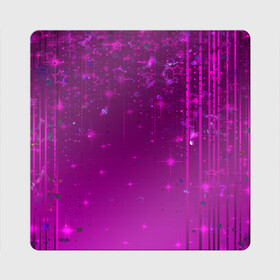 Магнит виниловый Квадрат с принтом Абстрактный фон фуксия в Белгороде, полимерный материал с магнитным слоем | размер 9*9 см, закругленные углы | детский | звезды | малиновый | модный | молодежный | пурпурный | современный | фуксия | яркий узор