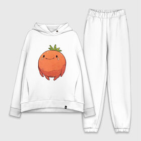 Женский костюм хлопок Oversize с принтом Большой томат в Белгороде,  |  | Тематика изображения на принте: арт | мило | милота | овощ | овощи | помидор | рисунок | свежие овощи | свежий овощ | свежий продукт | томат