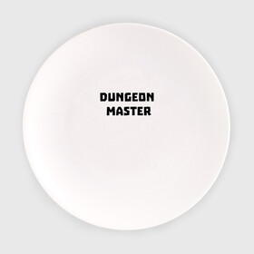 Тарелка с принтом Dungeon Master в Белгороде, фарфор | диаметр - 210 мм
диаметр для нанесения принта - 120 мм | dungeon master | gachi | gachi memes | van darkholme