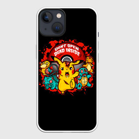 Чехол для iPhone 13 с принтом Dead inside в Белгороде,  |  | anime | pokemon | poket monster | poketmon | squirtle | аниме | анимэ | бульбазавр | зомби | карманные монстры | пикачу | покемон | сквиртл | чермандер