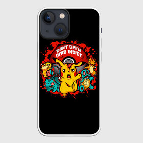 Чехол для iPhone 13 mini с принтом Dead inside в Белгороде,  |  | anime | pokemon | poket monster | poketmon | squirtle | аниме | анимэ | бульбазавр | зомби | карманные монстры | пикачу | покемон | сквиртл | чермандер