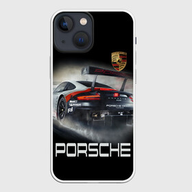 Чехол для iPhone 13 mini с принтом PORSHE в Белгороде,  |  | 911 | auto | car | cool | dark | logo | machine | porshe | ride | sportcar | автомобили | гонки | крутые | порше | ралли | спорткар | тачки