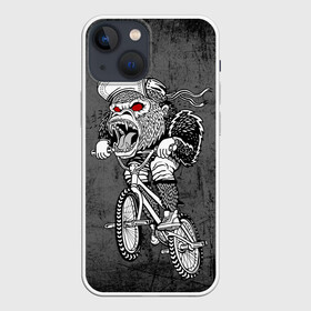 Чехол для iPhone 13 mini с принтом Junk Ride в Белгороде,  |  | bike | bmx | gorilla | mtb | ride | бэм | вело | велосипед | велоспорт | горилла | поездка