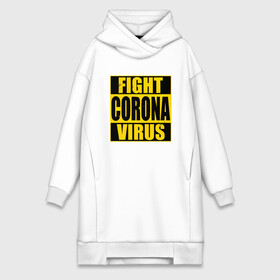 Платье-худи хлопок с принтом Fight Corona Virus в Белгороде,  |  | coronavirus | covid19 | virus | вакцина | вакцинация | вирус | грипп | заражение | здоровье | иммунитет | инфекция | карантин | корона | коронавирус | маска | пандемия | прививка | самоизоляция | спутник