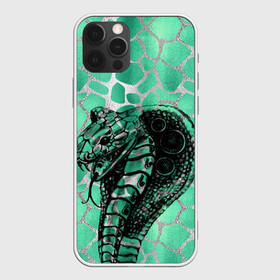 Чехол для iPhone 12 Pro Max с принтом Кобра. Змеиный стиль в Белгороде, Силикон |  | змеи | змеиная | змеиная кожа | змеиный | змея | кобра | механическая | рисунок | робот | узор