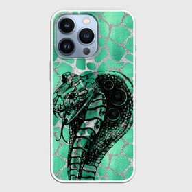 Чехол для iPhone 13 Pro с принтом Кобра. Змеиный стиль в Белгороде,  |  | змеи | змеиная | змеиная кожа | змеиный | змея | кобра | механическая | рисунок | робот | узор