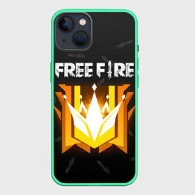 Чехол для iPhone 13 с принтом Free Fire | Фри фаер в Белгороде,  |  | Тематика изображения на принте: ff | free fire | freefire | garena | grand master | master | гарена | гранд мастер | грандмастер | лига | мастер | нож | ножи | паттерн | текстура | фре фаер | фри фаер | фри файр | фрифайр | фф