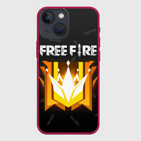 Чехол для iPhone 13 mini с принтом Free Fire | Фри фаер в Белгороде,  |  | Тематика изображения на принте: ff | free fire | freefire | garena | grand master | master | гарена | гранд мастер | грандмастер | лига | мастер | нож | ножи | паттерн | текстура | фре фаер | фри фаер | фри файр | фрифайр | фф