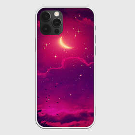Чехол для iPhone 12 Pro Max с принтом СКАЗОЧНАЯ НОЧЬ 2 КРАСНЫЙ в Белгороде, Силикон |  | деревья | звёзды | космос | луна | мир | ночь | облака | птицы