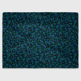 Плед 3D с принтом Абстрактный зелено-синий узор  в Белгороде, 100% полиэстер | закругленные углы, все края обработаны. Ткань не мнется и не растягивается | абстрактный | вкрапления | зеленый | молодежный | мраморный | синий | современный | черный и синий