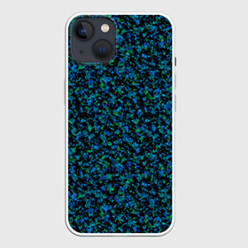 Чехол для iPhone 13 с принтом Абстрактный зелено синий узор в Белгороде,  |  | Тематика изображения на принте: абстрактный | вкрапления | зеленый | молодежный | мраморный | синий | современный | черный и синий