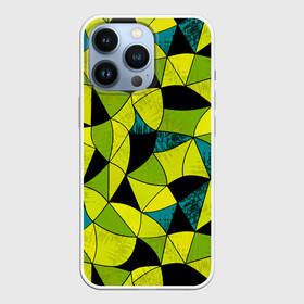 Чехол для iPhone 13 Pro с принтом Гранжевый яркий зеленый в Белгороде,  |  | Тематика изображения на принте: абстрактный | гранжевая текстура | зеленый | летний | молодежный | современный | ярко желтый
