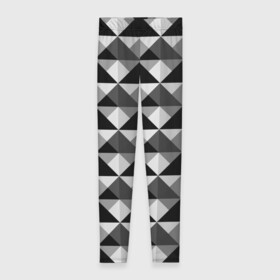 Леггинсы 3D с принтом Современный геометрический  в Белгороде, 80% полиэстер, 20% эластан | Эластичный пояс, зауженные к низу, низкая посадка | абстрактный | геометрический фигуры | модный | полигональный | популярный | треугольники | черно белый
