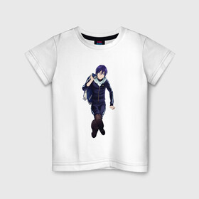 Детская футболка хлопок с принтом Норагами Мангака Рендерин в Белгороде, 100% хлопок | круглый вырез горловины, полуприлегающий силуэт, длина до линии бедер | аниме | анимесупер | мангака | норагами | рендерин