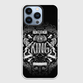 Чехол для iPhone 13 Pro с принтом КОРОЛЕВСКИЙ ЧЁРНЫЙ в Белгороде,  |  | король | корона | лев | размытие | узоры. символ