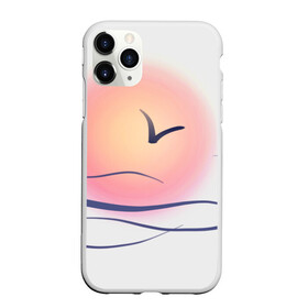 Чехол для iPhone 11 Pro матовый с принтом Солнечный шар в Белгороде, Силикон |  | Тематика изображения на принте: sea | sun | закат | море | небо | птицы | солнце | чайки