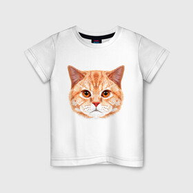 Детская футболка хлопок с принтом Мур Мяу в Белгороде, 100% хлопок | круглый вырез горловины, полуприлегающий силуэт, длина до линии бедер | cat | kitty | pussycat | киса | кот | кошечка | кошка