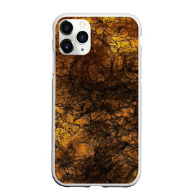 Чехол для iPhone 11 Pro матовый с принтом Абстрактный узор текстура в Белгороде, Силикон |  | каменный узор | камень | коричневый | маскировочный | милитари | мраморный | темный оранжевый | черный и оранжевый