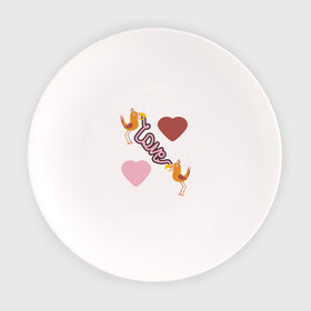 Тарелка с принтом Любовь в Белгороде, фарфор | диаметр - 210 мм
диаметр для нанесения принта - 120 мм | любовь | надпись на английском | попугаи | птицы | сердца