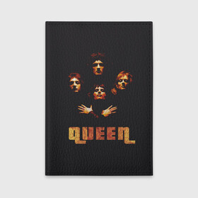 Обложка для автодокументов с принтом Queen в Белгороде, натуральная кожа |  размер 19,9*13 см; внутри 4 больших “конверта” для документов и один маленький отдел — туда идеально встанут права | freddie mercury | queen | полигональная | рок | рок группа | рок музыка | фредди меркьюри