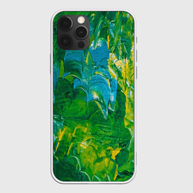 Чехол для iPhone 12 Pro с принтом Я вижу в Белгороде, силикон | область печати: задняя сторона чехла, без боковых панелей | Тематика изображения на принте: абстрактный лес | абстракция | гуашь | зеленое море | зелень | краски | лес | мазки | художества | художник | я вижу