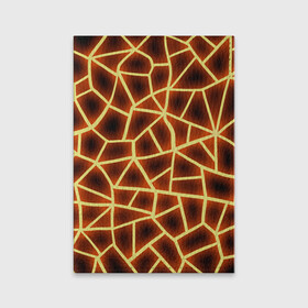 Обложка для паспорта матовая кожа с принтом Огненная геометрия в Белгороде, натуральная матовая кожа | размер 19,3 х 13,7 см; прозрачные пластиковые крепления | Тематика изображения на принте: 3д | abstract | fire | flame | geometry stripes | neon | polygonal | абстрактная геометрия | геометрические фигуры | линии | мозаика | неон | огонь | орнамент | пламя | полигон | полосы | светящиеся | текстура | треугольники
