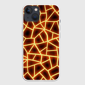 Чехол для iPhone 13 с принтом Огненная геометрия в Белгороде,  |  | 3д | abstract | fire | flame | geometry stripes | neon | polygonal | абстрактная геометрия | геометрические фигуры | линии | мозаика | неон | огонь | орнамент | пламя | полигон | полосы | светящиеся | текстура | треугольники
