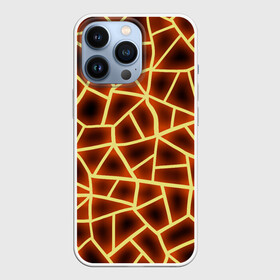 Чехол для iPhone 13 Pro с принтом Огненная геометрия в Белгороде,  |  | 3д | abstract | fire | flame | geometry stripes | neon | polygonal | абстрактная геометрия | геометрические фигуры | линии | мозаика | неон | огонь | орнамент | пламя | полигон | полосы | светящиеся | текстура | треугольники