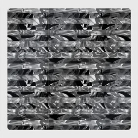 Магнитный плакат 3Х3 с принтом Черно -белый полосатый узор в Белгороде, Полимерный материал с магнитным слоем | 9 деталей размером 9*9 см | абстрактный | молодежный | монохромный | полосатый узор | полосы | современный | черный и белый