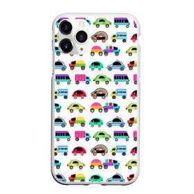 Чехол для iPhone 11 Pro матовый с принтом Веселые машинки  в Белгороде, Силикон |  | веселый узор | детские игрушки | детский узор | малышам | мальчикам | машины | разноцветные машины