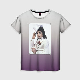 Женская футболка 3D с принтом Майкл Джексон навсегда в Белгороде, 100% полиэфир ( синтетическое хлопкоподобное полотно) | прямой крой, круглый вырез горловины, длина до линии бедер | forever young | michael jackson | король | майкл джексон | поп музыка