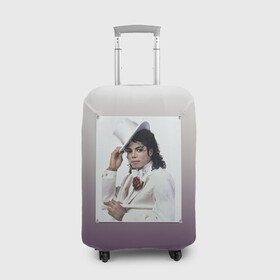 Чехол для чемодана 3D с принтом Майкл Джексон навсегда в Белгороде, 86% полиэфир, 14% спандекс | двустороннее нанесение принта, прорези для ручек и колес | forever young | michael jackson | король | майкл джексон | поп музыка