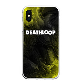 Чехол для iPhone XS Max матовый с принтом Deathloop - Hyperbeast в Белгороде, Силикон | Область печати: задняя сторона чехла, без боковых панелей | death | deathloop | game | games | hyperbeast | loop | дэслуп | дэт | дэтлуп | знак | игра | игры | лого | луп | мертвая | пелтя | символ